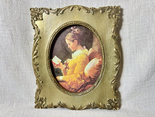 Framed Print "Young Girl Reading" by Jean-Honore Fragonard